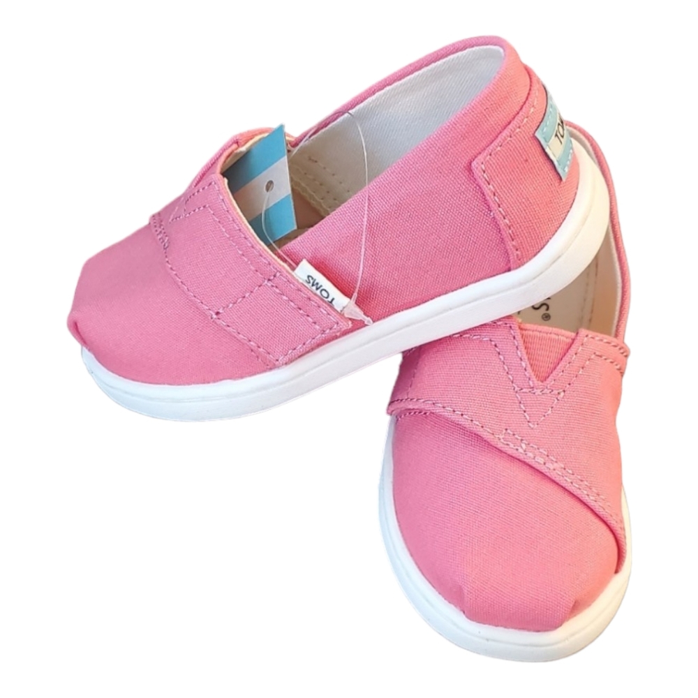 TOMS | Bubble Gum Pink| Belmont Girls| Size 6T - Picture 3 of 6